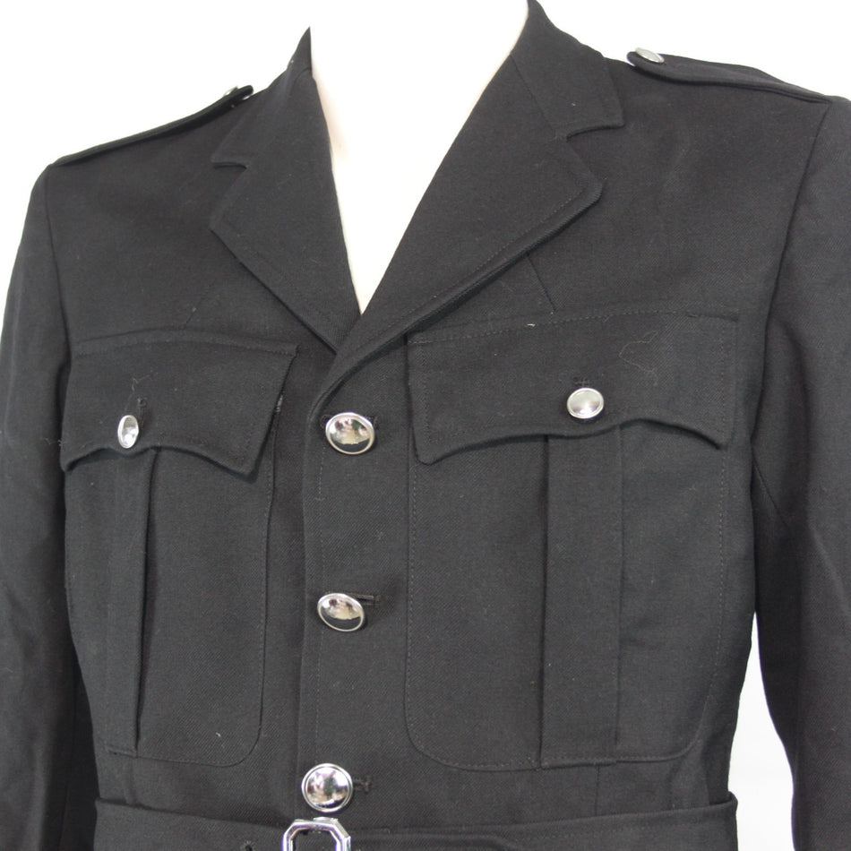 Genuine Surplus RUC Irish British Police Dress Jacket Black Formal Fitted (3554)