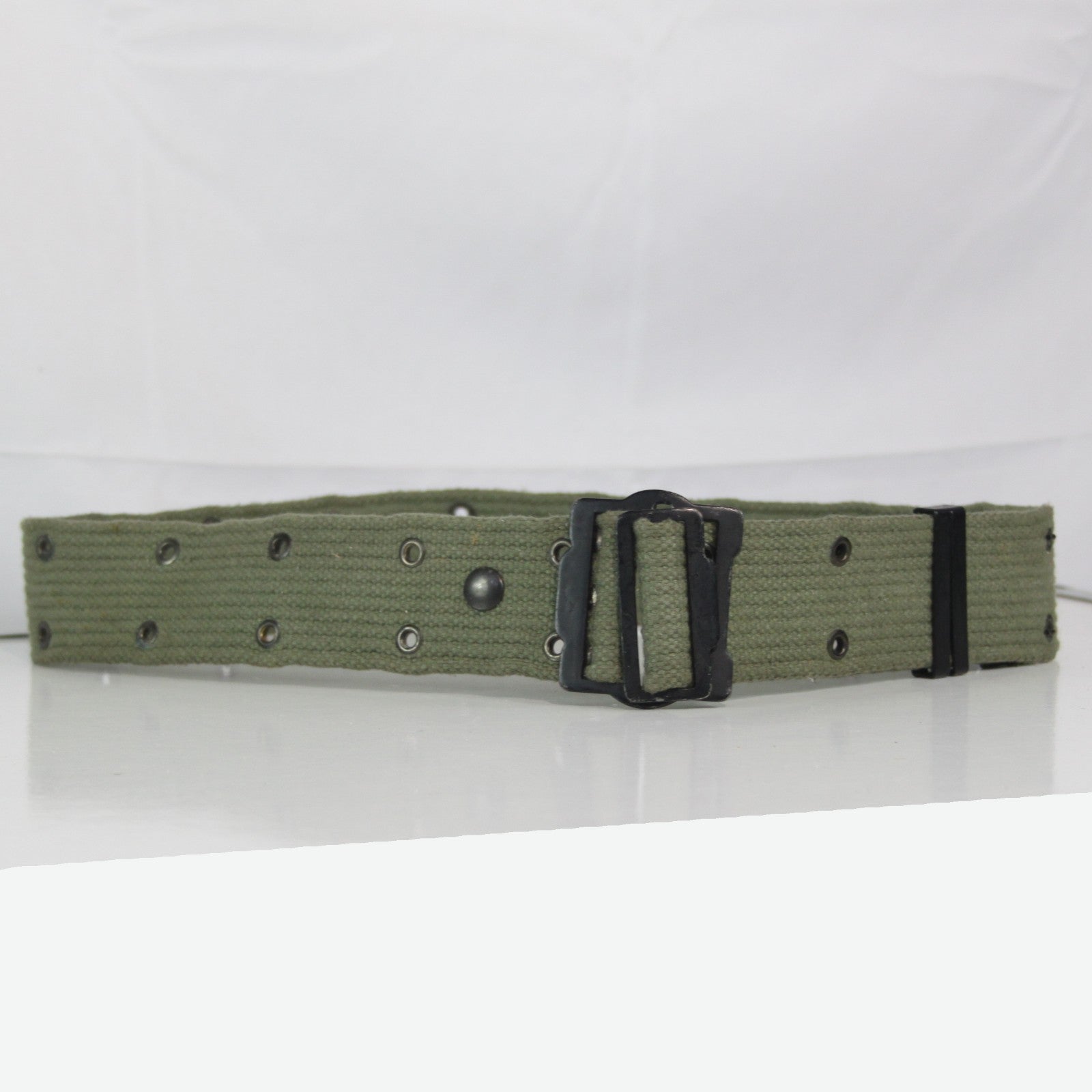 Genuine Surplus French Naval Navy Belt Webbing 32-40" Waist Olive (4093)