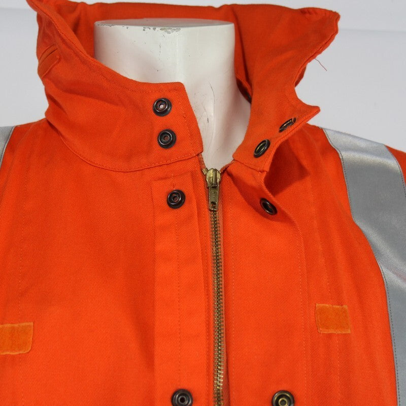 Genuine Surplus Military High Visibility Longline Orange Coat Jacket (3157)