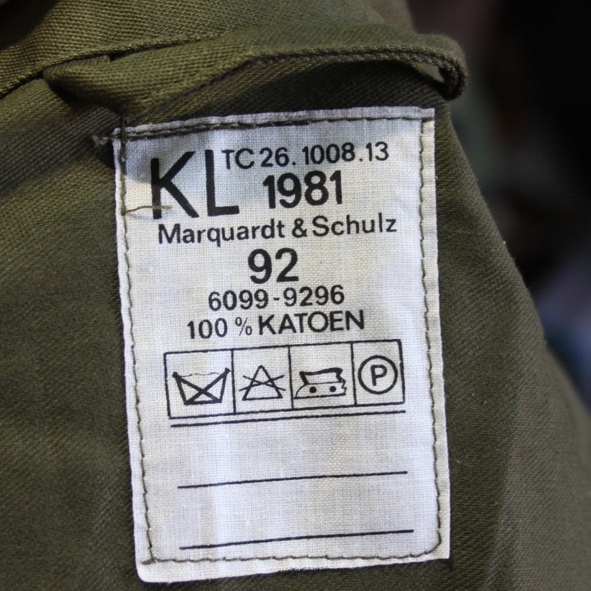 Genuine Surplus Dutch Jacket Coverted to Gilet Sleeveless Canvas 36" chest (3334