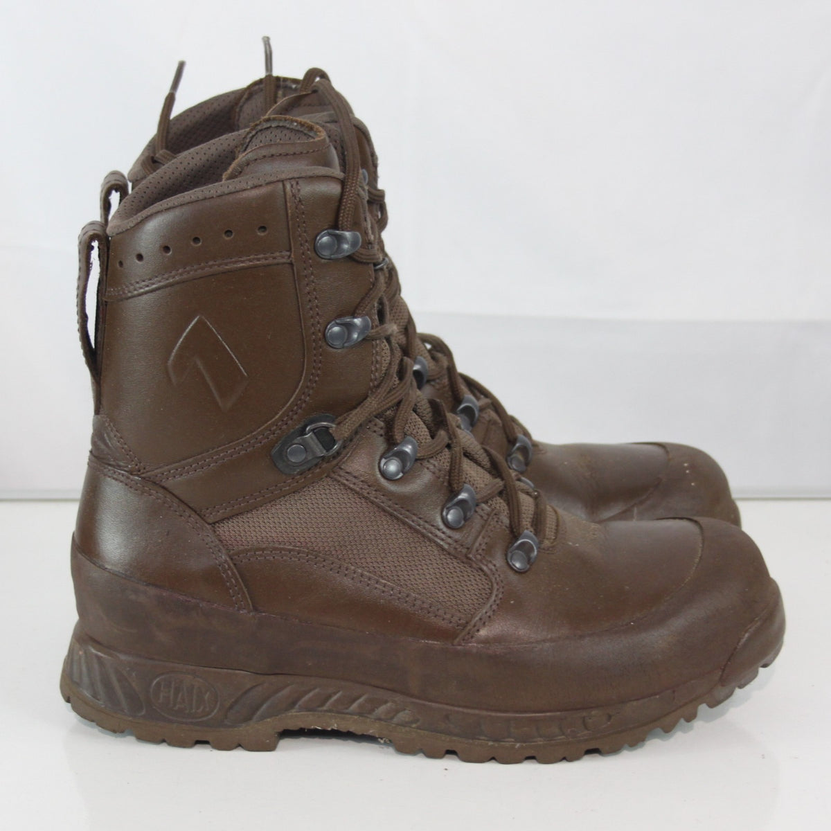 Genuine Surplus Haix High Liability Army Boot Mens Brown Leather Fabric 7m (3579