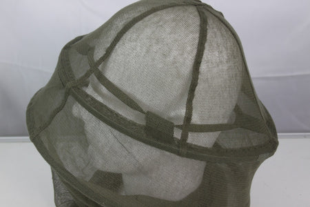 Genuine Surplus French Army Mosquito Head Net Face Cover Hooped Green Netting