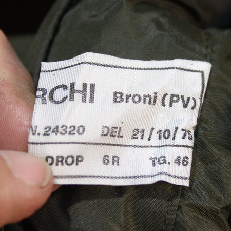 1970's Vintage Italian Army Foul Weather jacket Waterproof Lined 38-40" (4309)