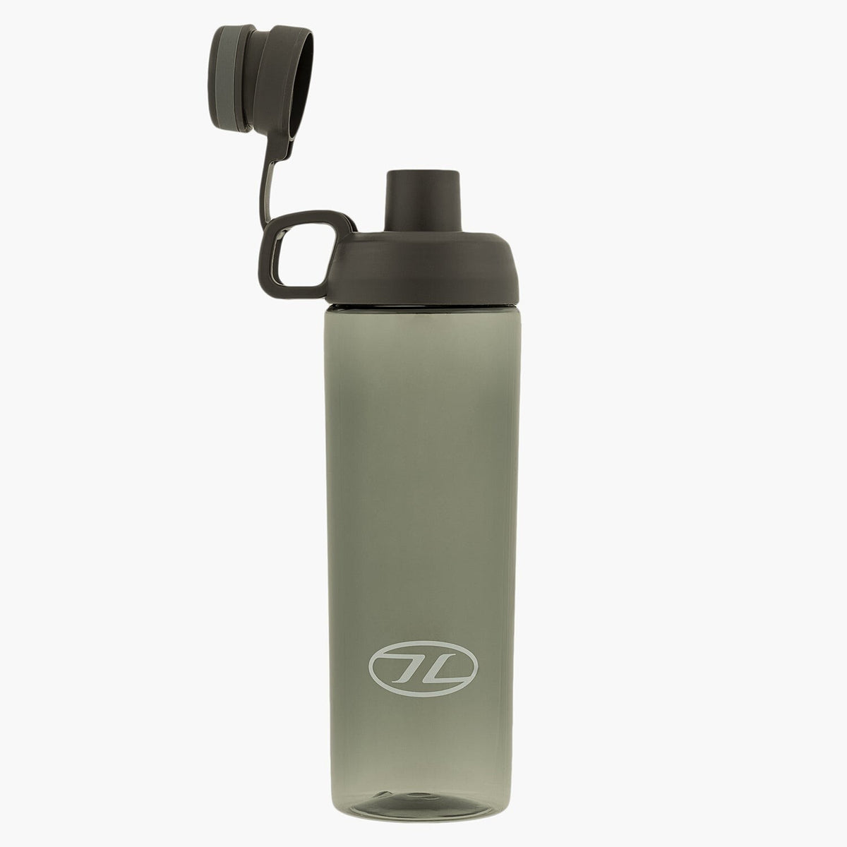 Highlander Hydrator Water Bottle Grey Black 850ml BPA Free Plastic Impact Resist