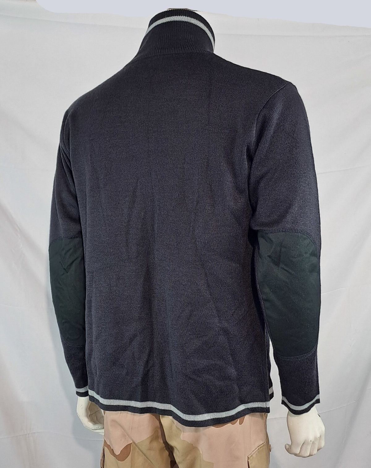 Genuine Surplus Spanish Environment Water Agency Cardigan Navy BLue Wool (3137)