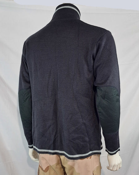 Genuine Surplus Spanish Environment Water Agency Cardigan Navy BLue Wool (3137)