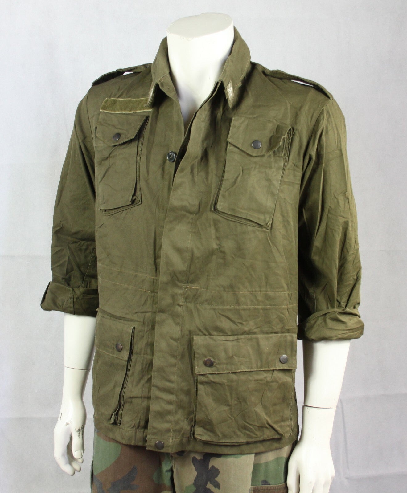 Genuine Surplus Vintage Italian Army Jacket MOD75 Roma Olive Green Forces
