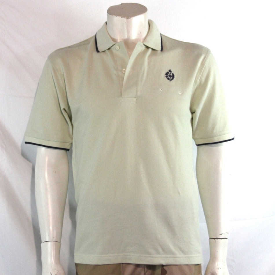 New Genuine Surplus Spanish Military Cream / Pale Grey Polo T-Shirt (4259)