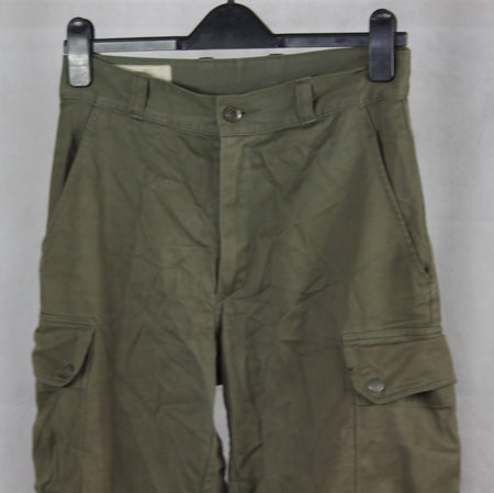 Genuine Surplus French Army 1980s Vintage F2 Olive Green Army Combat Trousers