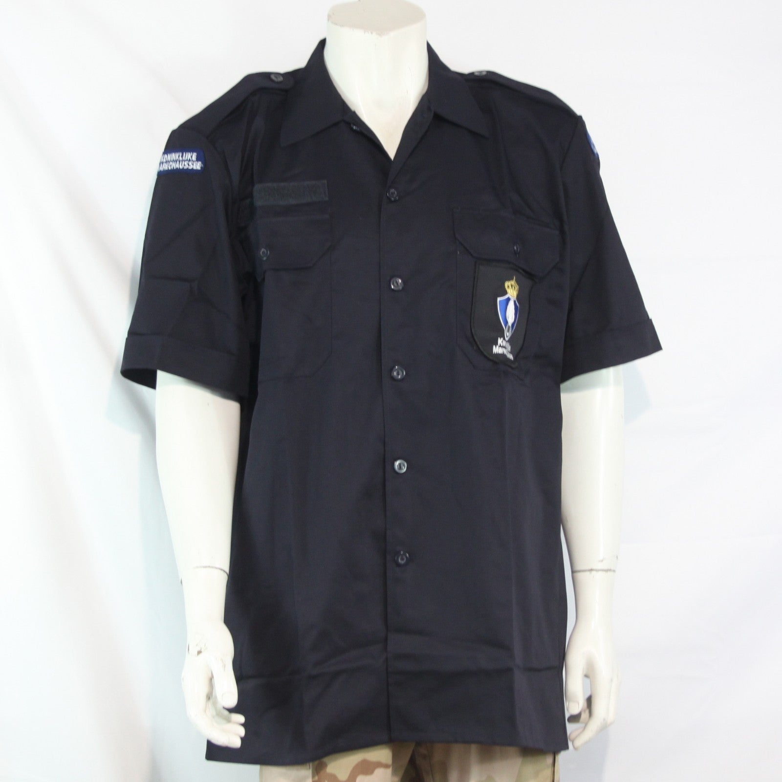 Dutch Marines Shirt Short Sleeve Genuine Surplus Navy 46" (4189)