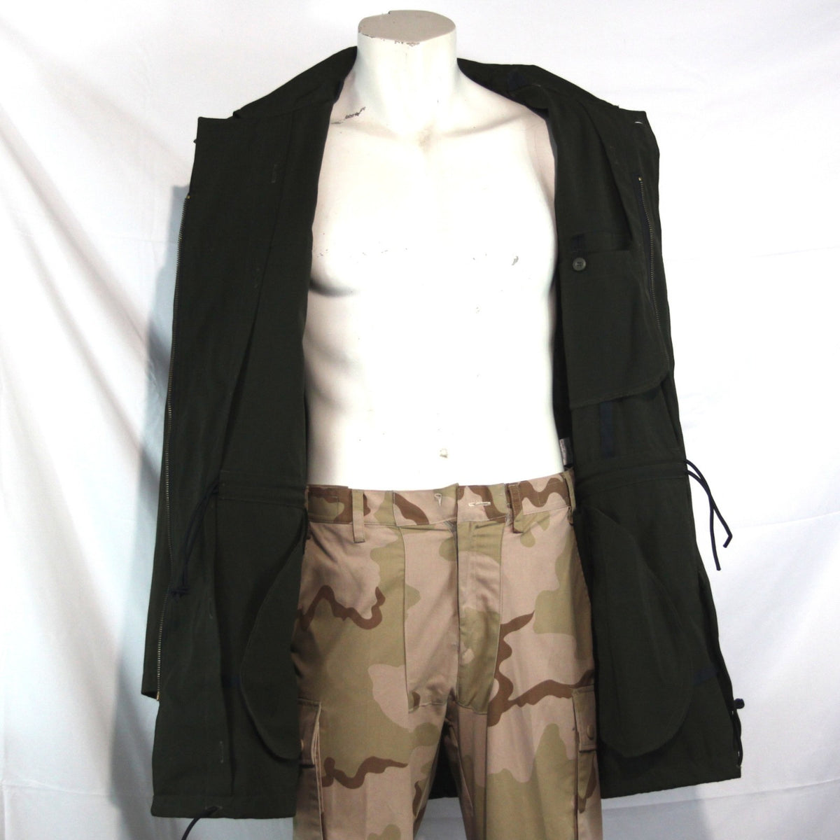 Czech Genuine Surplus Army Jacket Olive Microfibre Parka Unlined 44-46" (4027)