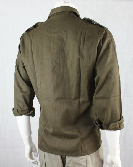 Genuine Surplus Austrian Army Field Shirt HW Olive Brushed Poly/Viscose Badged