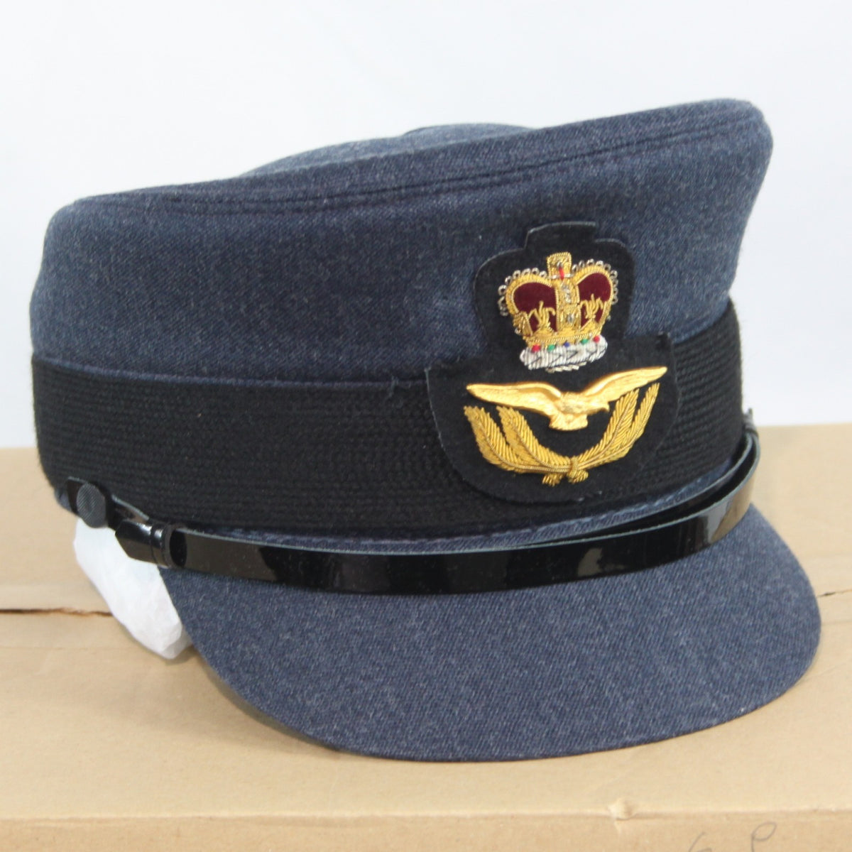 NEW British RAF Officers Womens Dress Hat Genuine Surplus Peak Cap 51cm (4413)