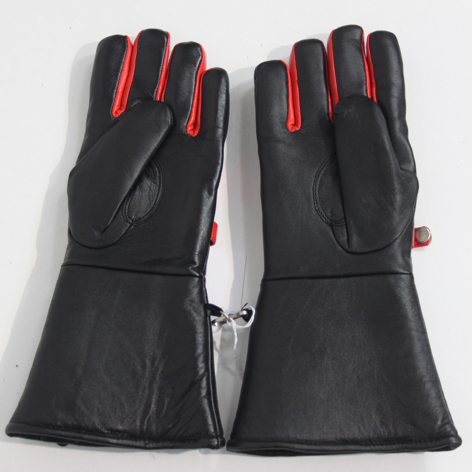 Brand New Black Leather Motorbike Gloves Size Small UK 8  (3907)