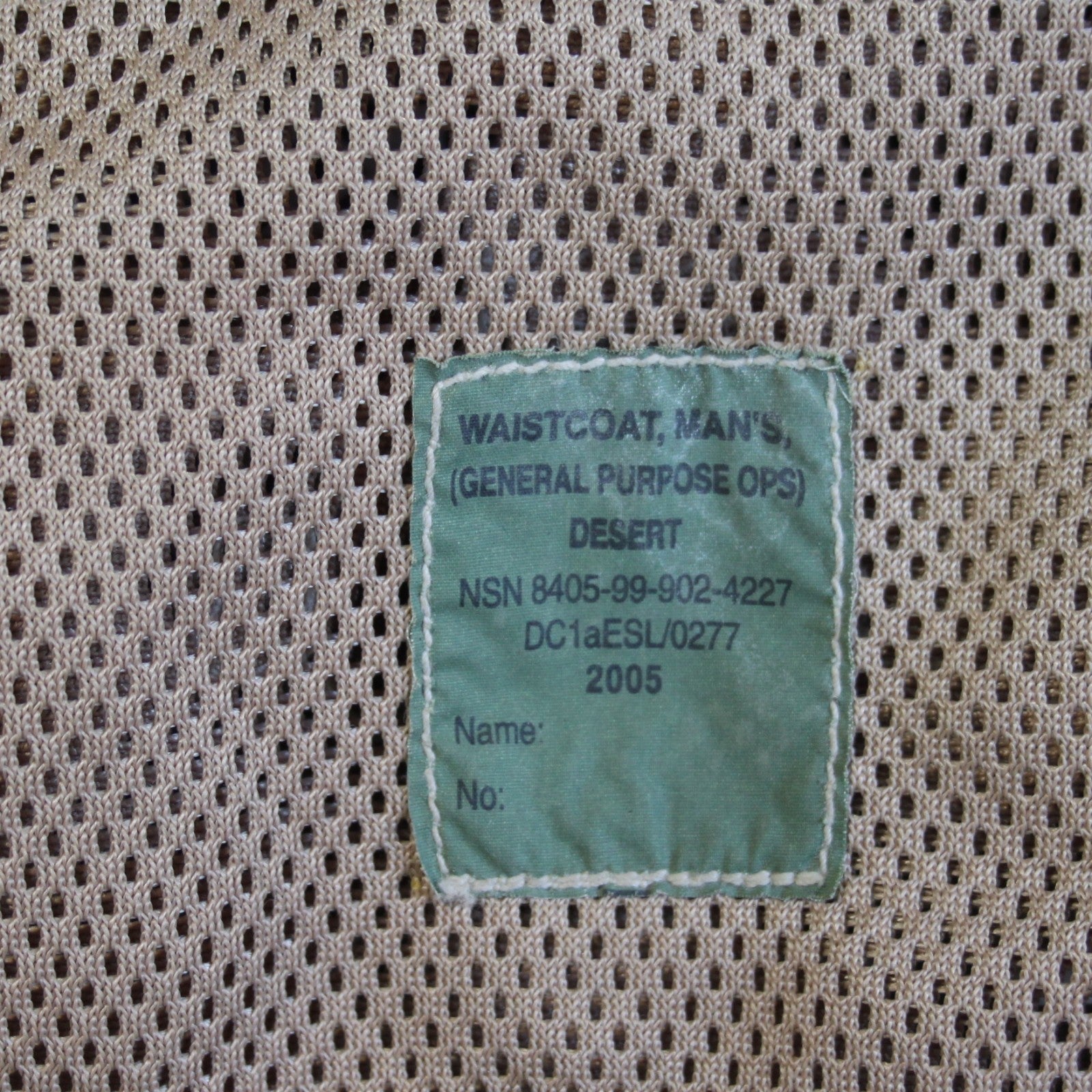 Genuine Surplus British Army Desert Assault Vest Action Vest Pouches Camo 3332