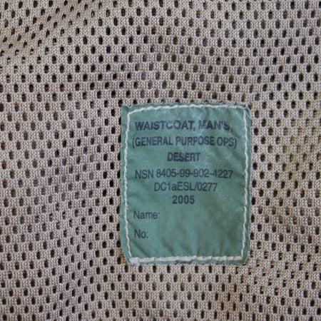 Genuine Surplus British Army Desert Assault Vest Action Vest Pouches Camo 3332