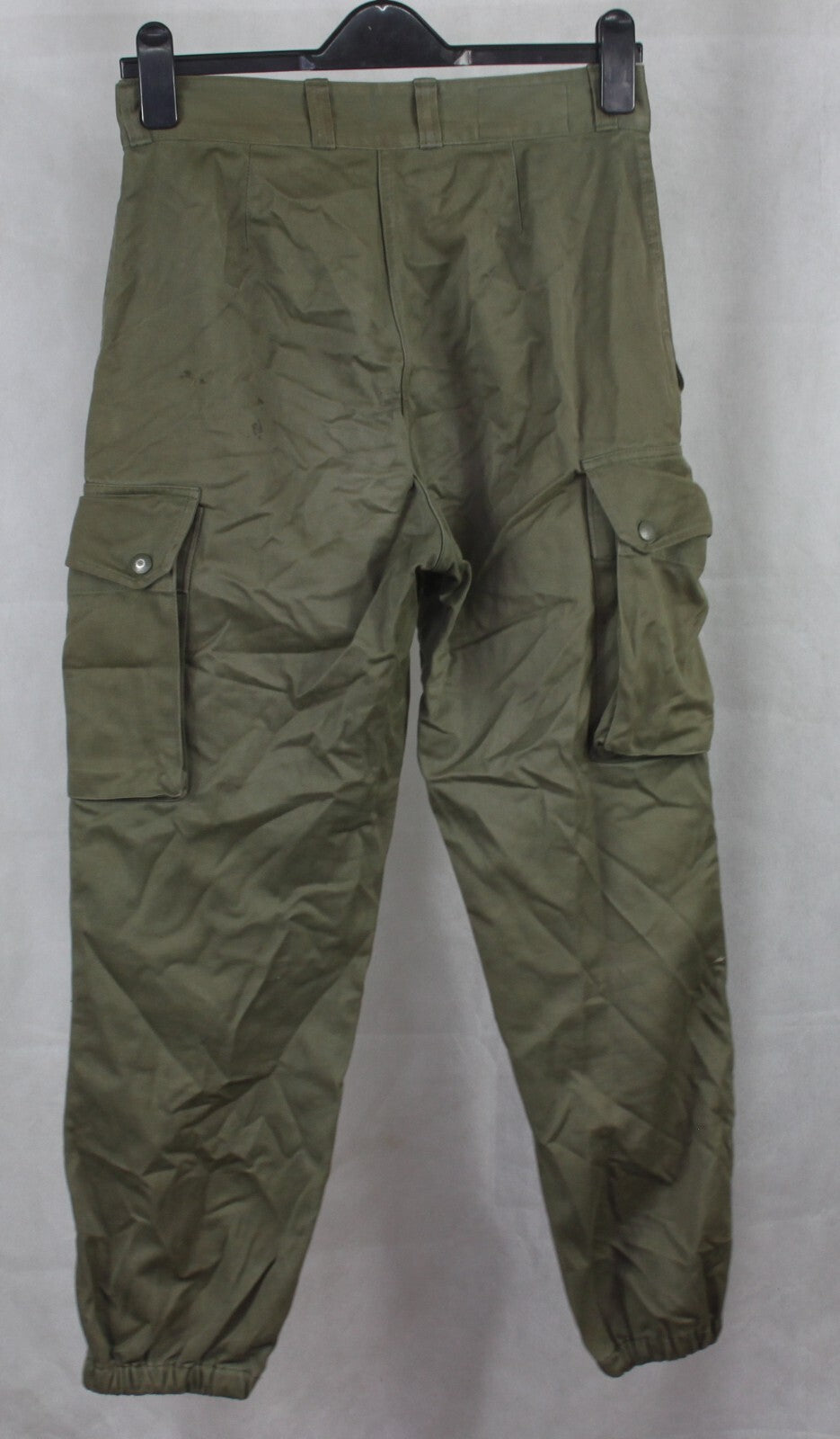 Genuine Surplus French Army 1980s Vintage F2 Olive Green Army Combat Trousers