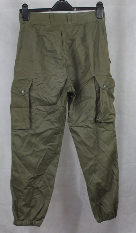 Genuine Surplus French Army 1980s Vintage F2 Olive Green Army Combat Trousers