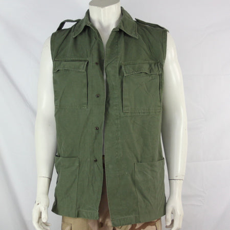 Genuine Surplus Dutch Jacket Coverted to Gilet Sleeveless Canvas 38" chest (3257