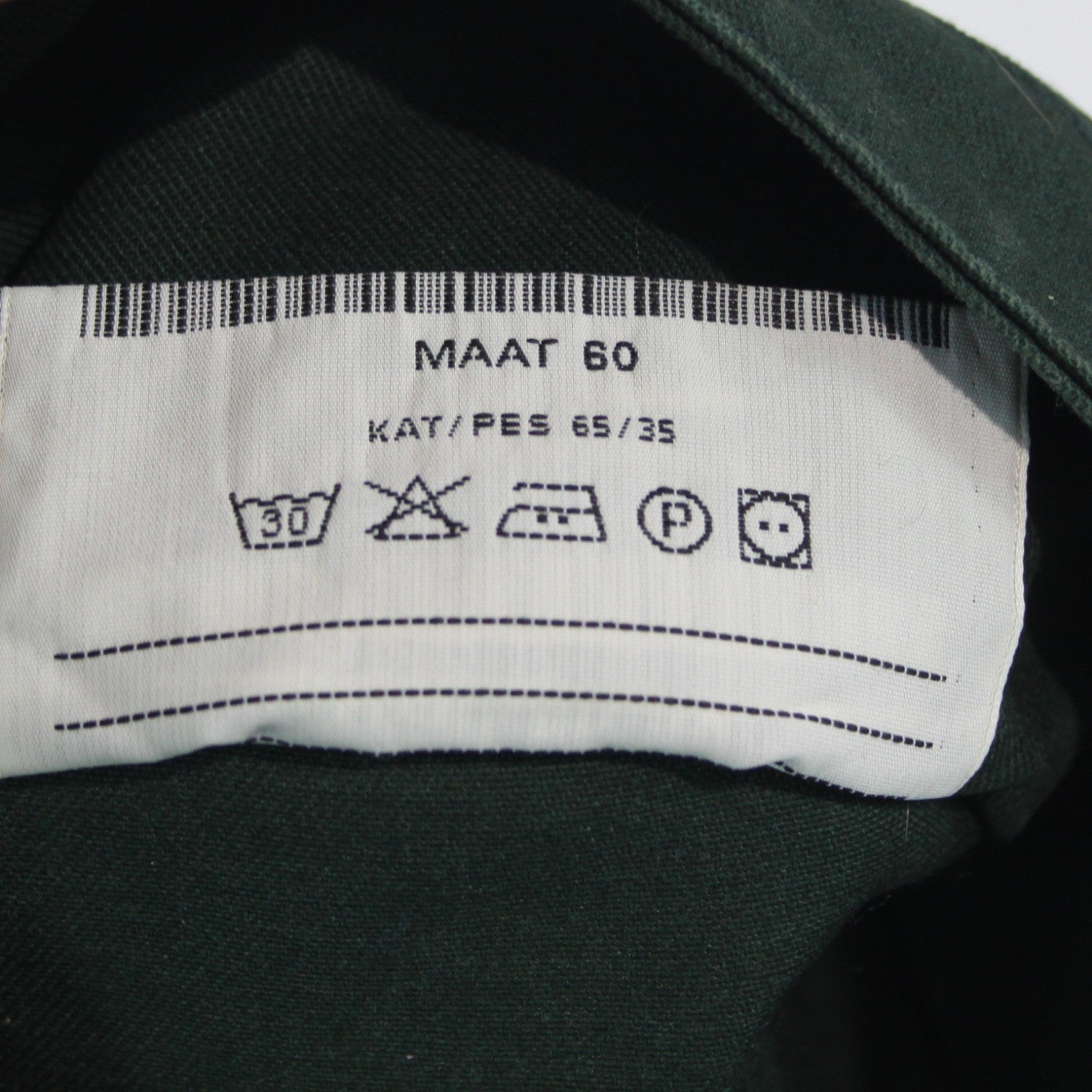 Dutch Civil Defence Cap Dark Green Genuine Surplus Hat  Peak Size 60  (3936)