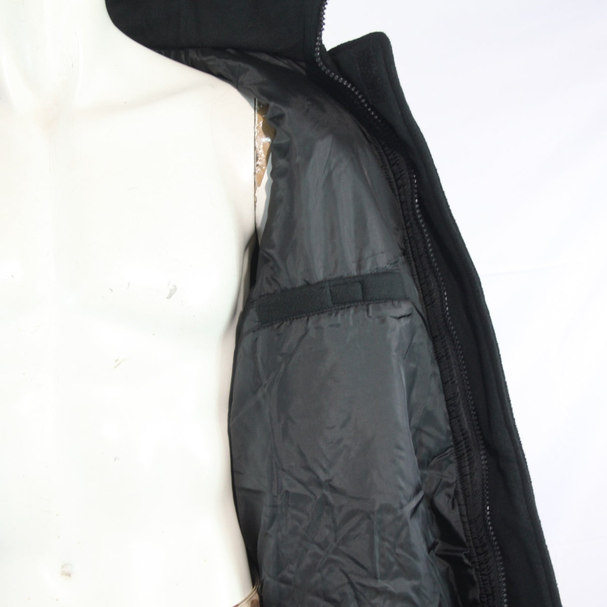 Himalaya Duffel Coat Black Fleece Winter Coat Toggles Mens XL (3799)