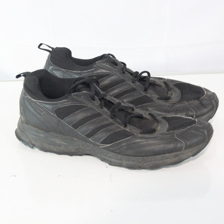 German Army Trainers Black Leather Fabric Genuine Surplus UK 12 (3870