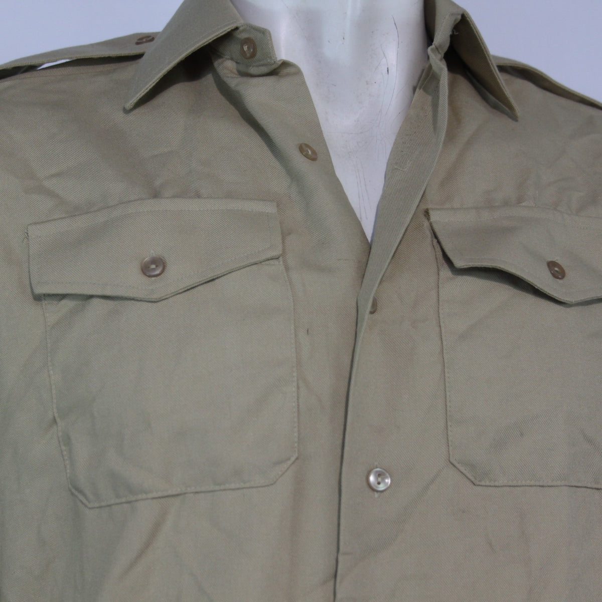 Genuine Surplus British Heavyweight Mans No2 Dress Shirt Fawn Officers (3427)