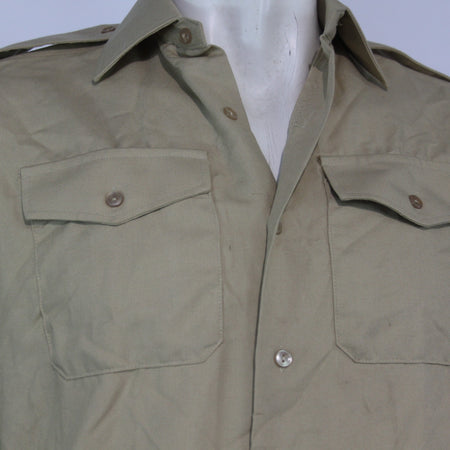 Genuine Surplus British Heavyweight Mans No2 Dress Shirt Fawn Officers (3427)