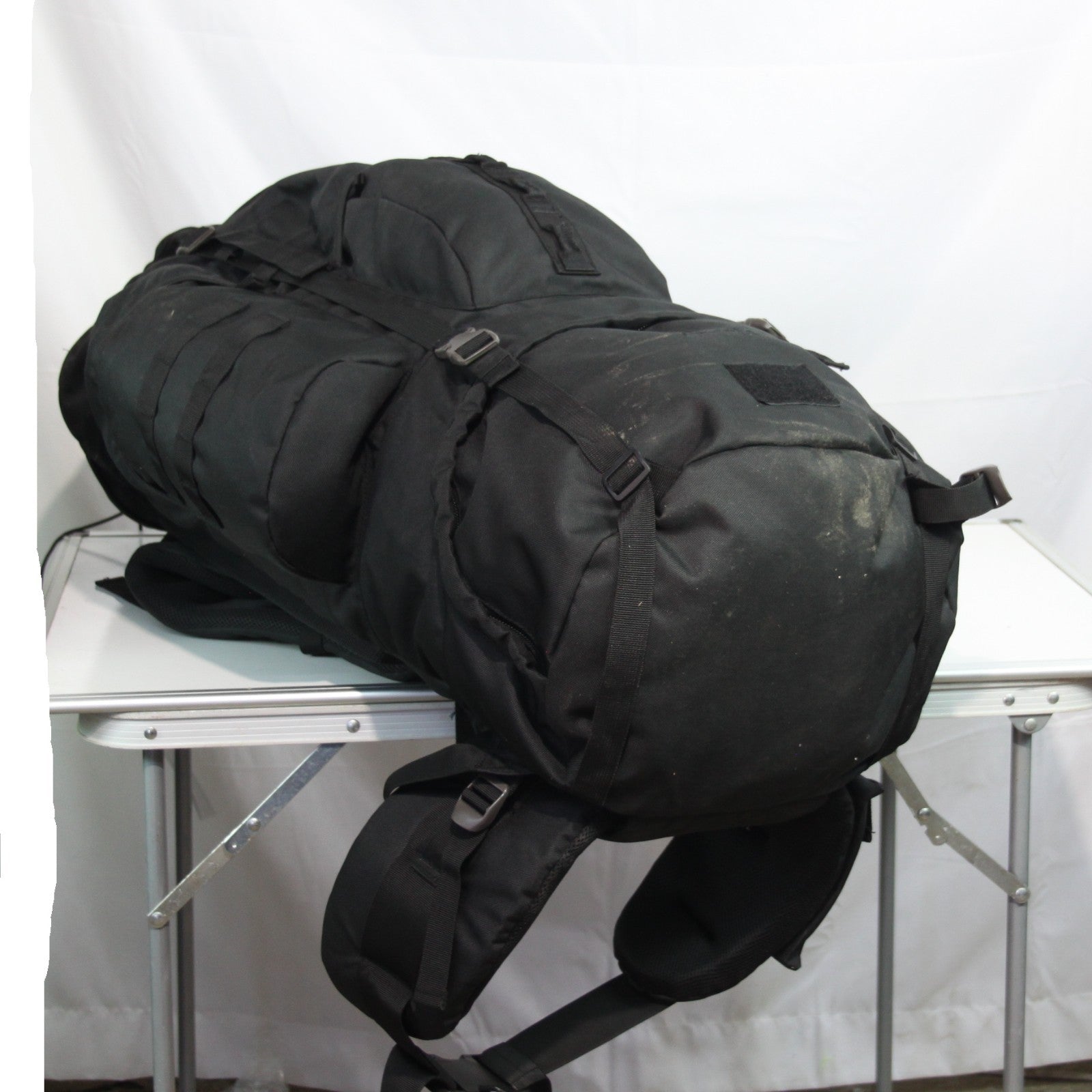 Ex-Sample Highlander Forces 88 Litre Rucksack Black Military Bergen (3403)