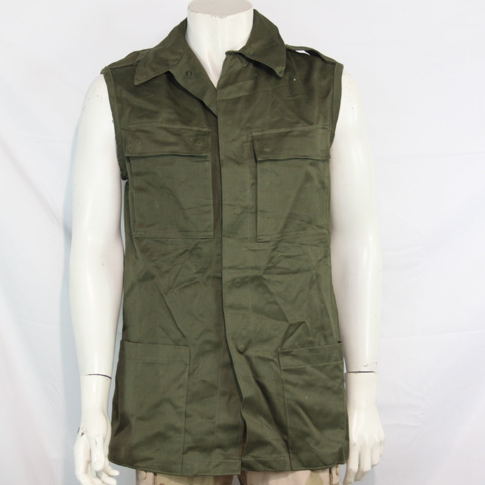 Genuine Surplus Dutch Jacket Coverted to Gilet Sleeveless Canvas 36" chest (3334
