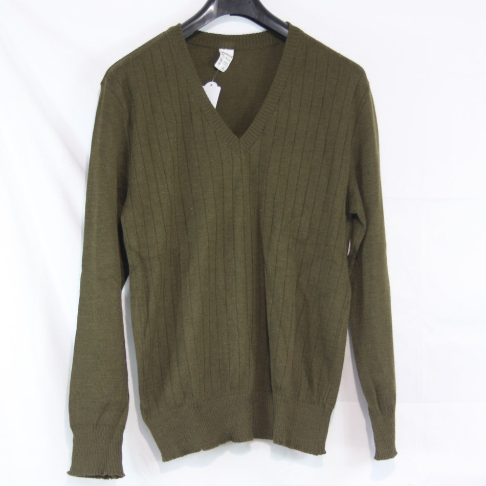 Genuine Surplus Czech Army Lightweight Jumper Olive Green Military (1048)