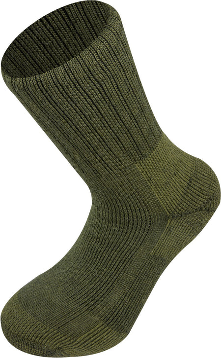 Highlander Norwegian Socks Mens Walking Hiking Outdoor Military Olive Black Wht