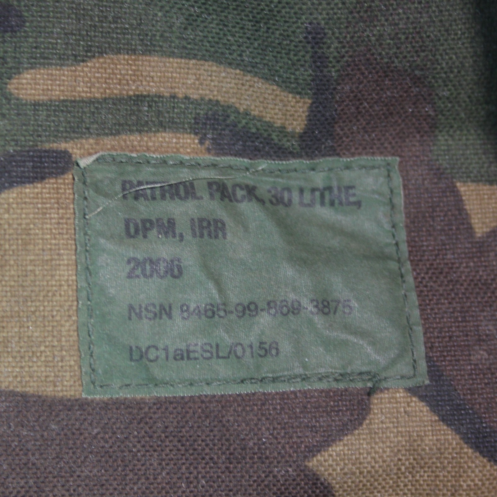 Genuine Surplus British Army 30L Patrol Pack Rucksack Carrier DPM Camo (3459)