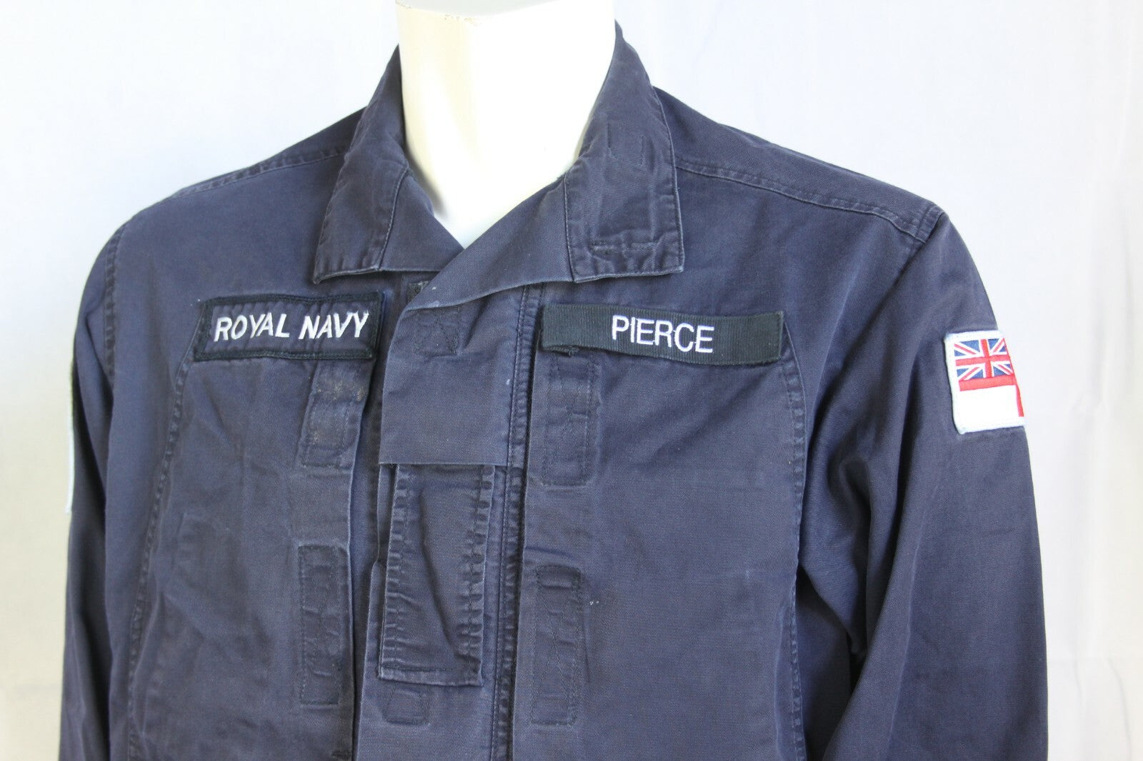 Genuine Surplus Royal Navy British Naval PCS H/W Shirt Badged G1