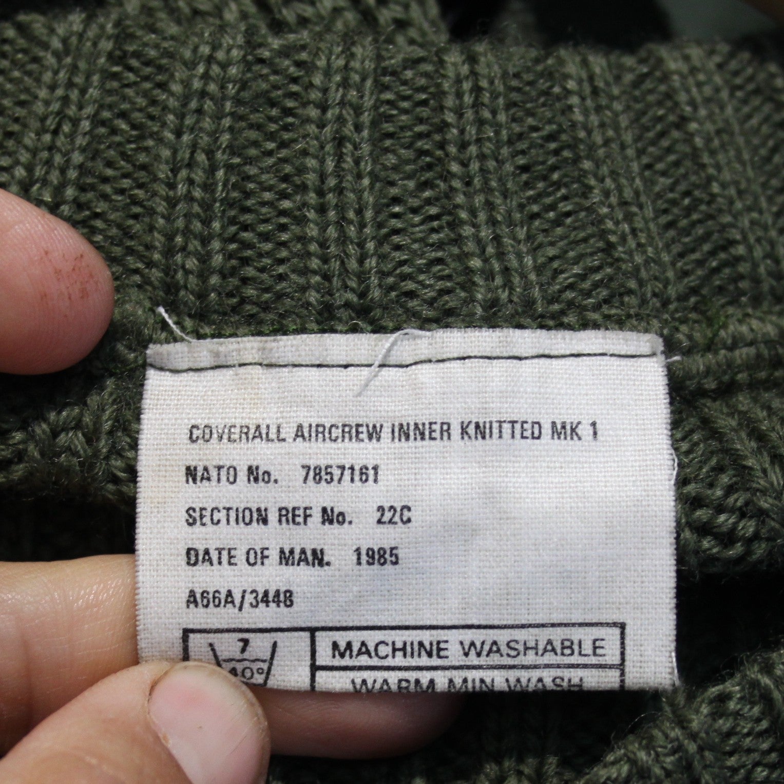 Genuine Surplus Army Military Knitted All-in-one Thermal Olive 36-38" (3531)