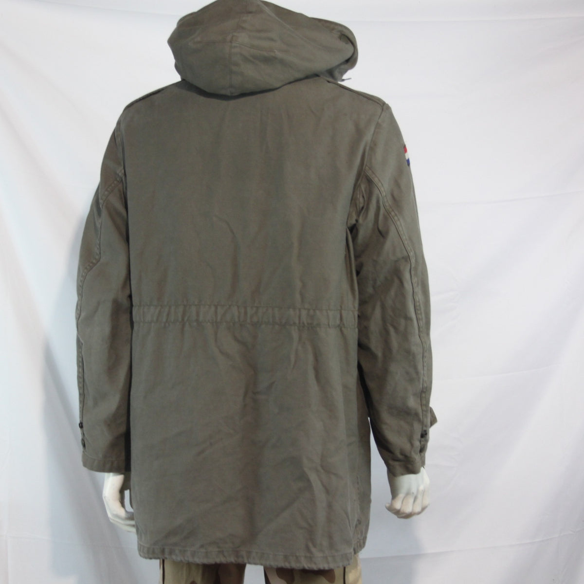 Genuine Surplus Dutch Army Parka Olive Faux Fur Lined Canvas Military (3742)