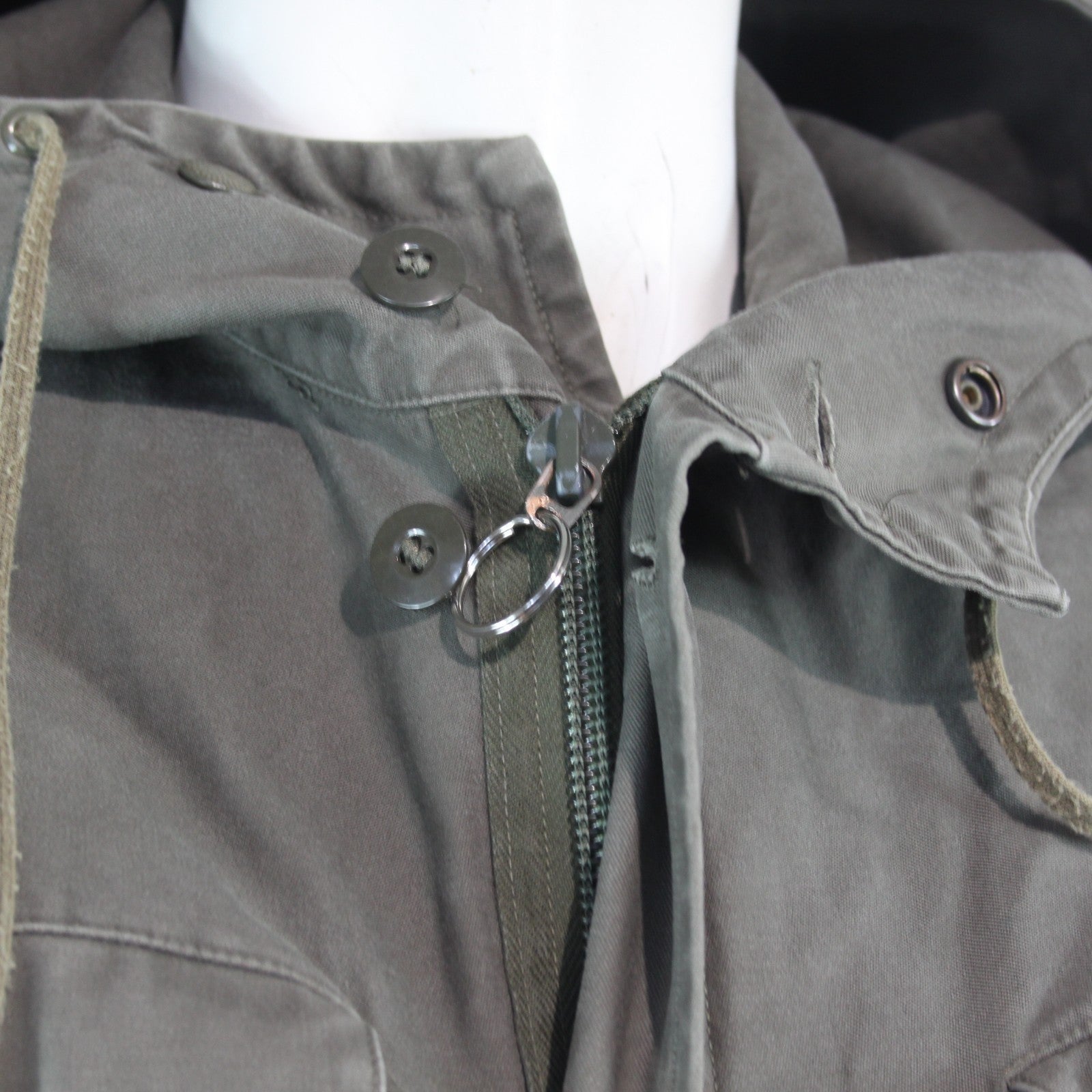Genuine Surplus German Army Parka Olive Unlined Canvas Military Grade 2 (3746)