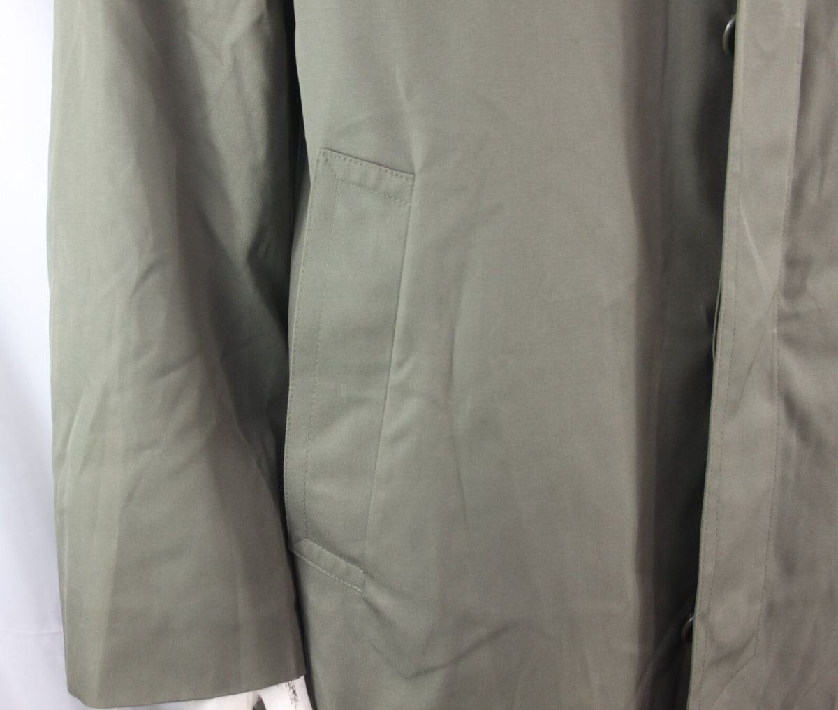 Genuine Surplus French Army Raincoat Grey Waterproof 3/4 Length (1410)