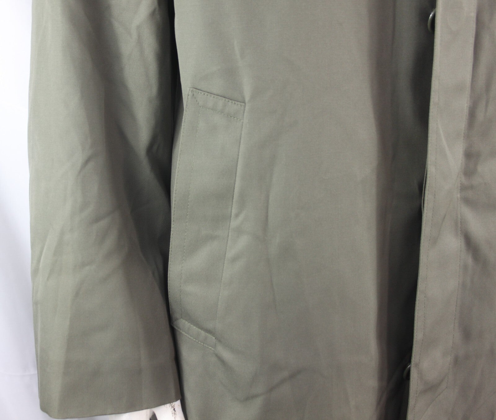 Genuine Surplus French Army Raincoat Grey Waterproof 3/4 Length (1410)