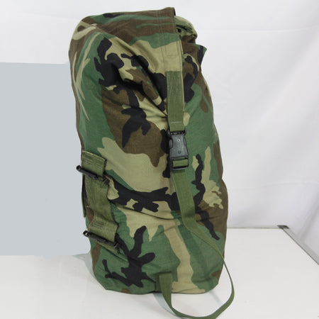 Genuine Surplus US Military Woodland Camo Pouch  Roll Top No Label (3436)
