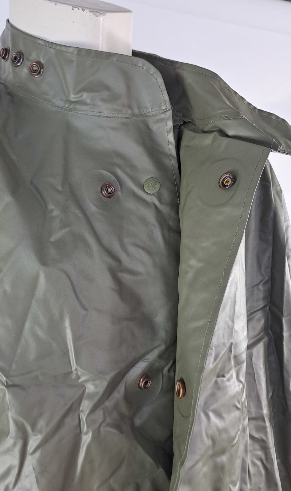 Grade 1 Waterproof PVC Bike Jacket Genuine Surplus Olive Biker G2 52-54"  (2794)
