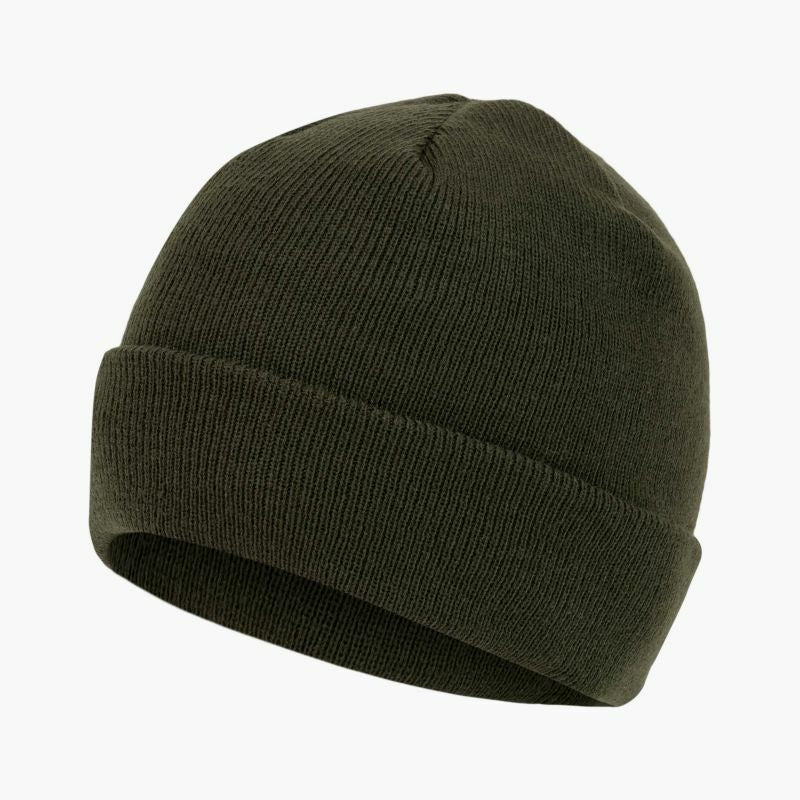 Knitted Hat Watch Cap Thermal Thinsulate Winter Bob Hat Warm Beanie Green Black