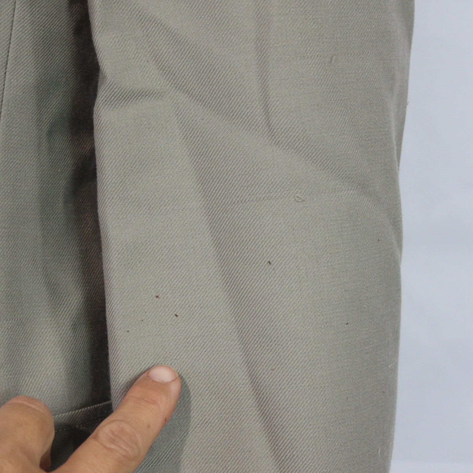 Smart Casual Jacket French Army Surplus Dress Beige Grey Grade 2 38" Chest (3494