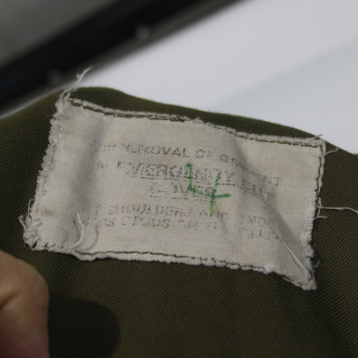 1970's Vintage British Military Body Armour Cover Genuine Surplus Olive 3964