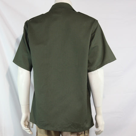 Genuine Surplus US Vintage Military Shirt Olive Green Short Sleeve 41-45" (4067)