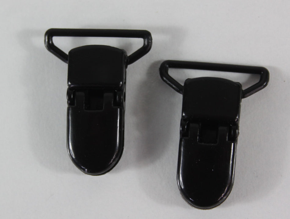 Crocodile Clips Black Metal with Plastic Teeth Replacement Braces Dungarees