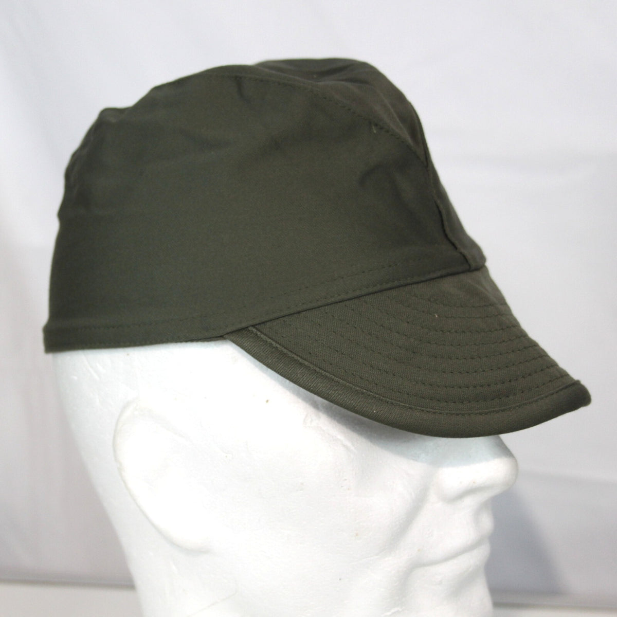 Genuine Surplus French Army Rounded Peak Olive Fatigue Cap Supergrade