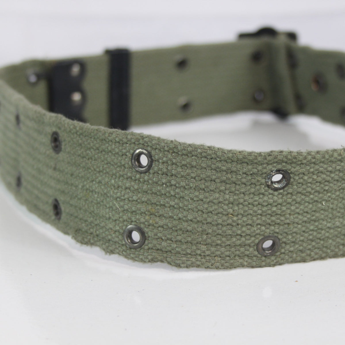 Genuine Surplus French Naval Navy Belt Webbing 32-40" Waist Olive (4093)
