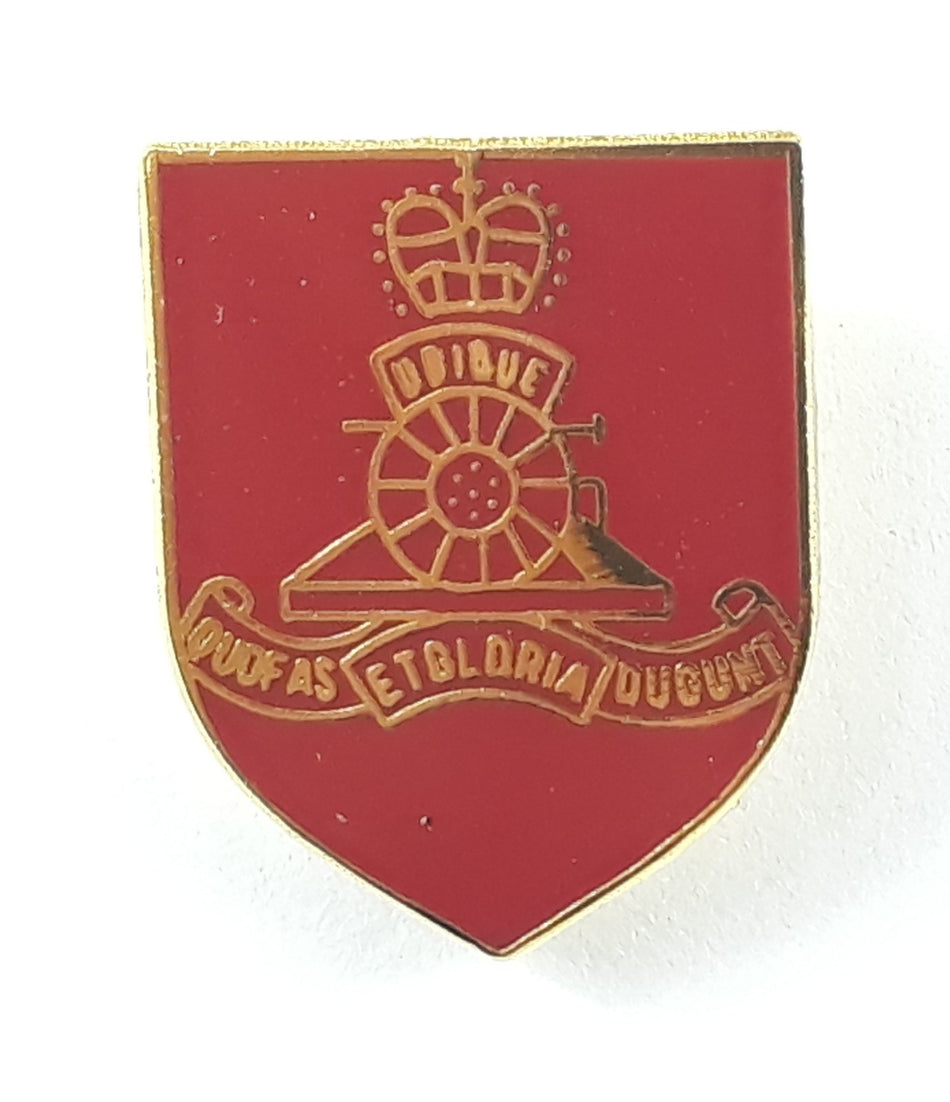 Enamel Royal Artillery Shield Badge British Army regiment Lapel Pin Small Metal