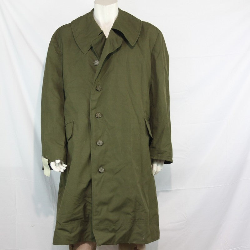 Genuine Surplus Czech Military Overcoat Green Army 46-48" (3335)